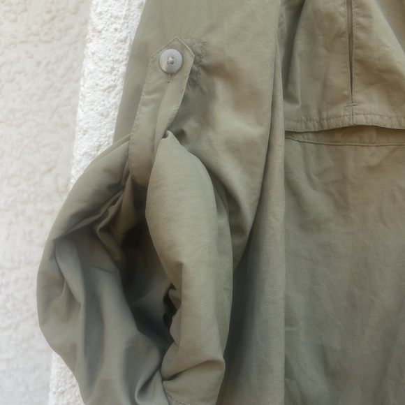 REI Co-op Green Sahara Roll up Long Sleeve Hiking Outdoor Shirt Men's Size XXL - Picture 6 of 7